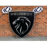 Large Peugeot Illuminated Sign a/f