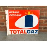 Totalgaz Enamel Flange Sign