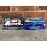 Boxed Scalextric Ford Sierra RS500 and Lamborghini Aventador Cars