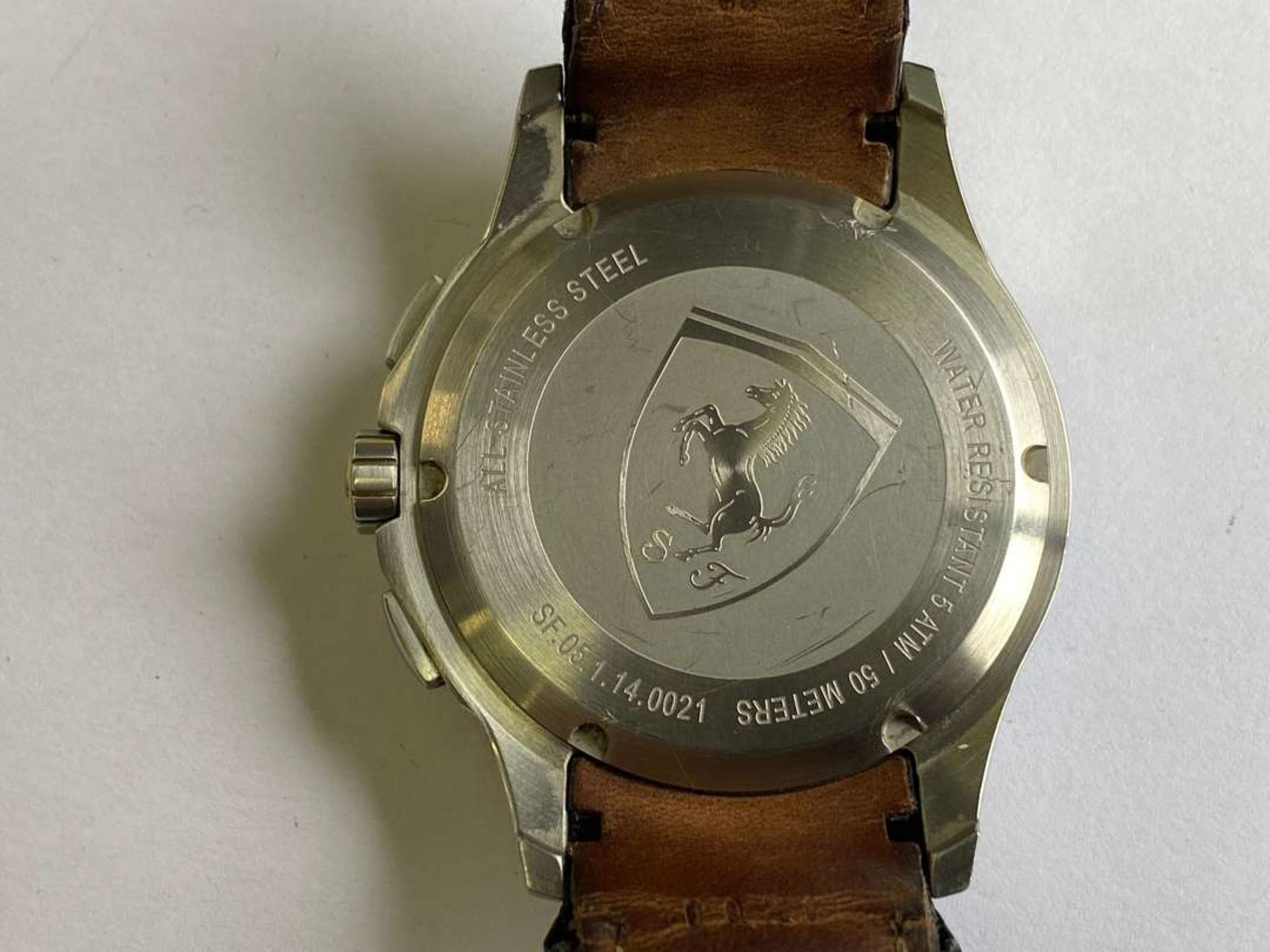 FERRARI, Scuderia, a quartz, stainless steel, two button chronograph wristwatch. - Image 4 of 4