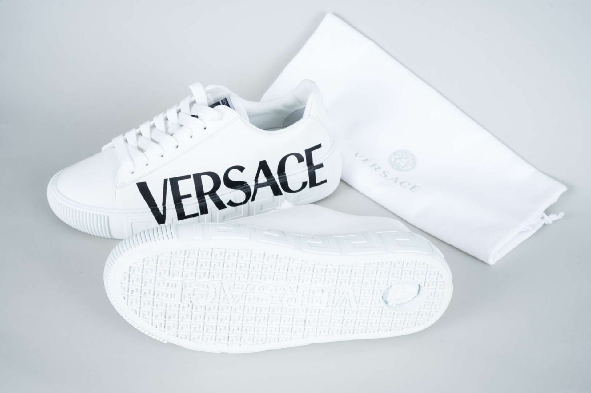 VERSACE, a pair of Greca trainers - Image 2 of 5