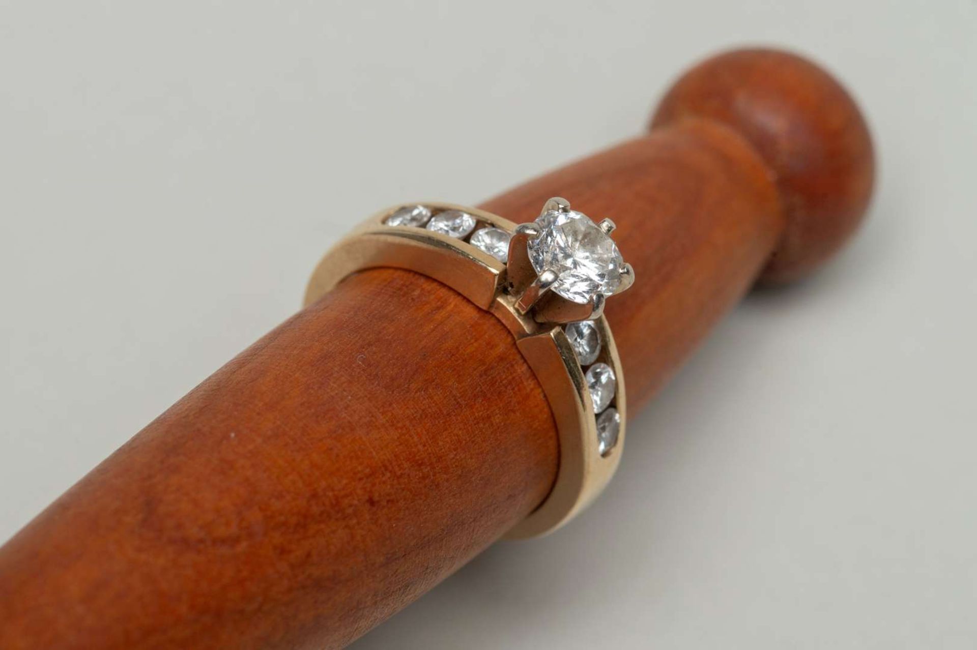 A Solitaire Diamond Ring, - Bild 4 aus 5