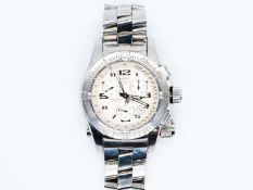 BREITLING, Emergency, stainless steel, quartz, 121.5MHz, two button chronograph wristwatch.