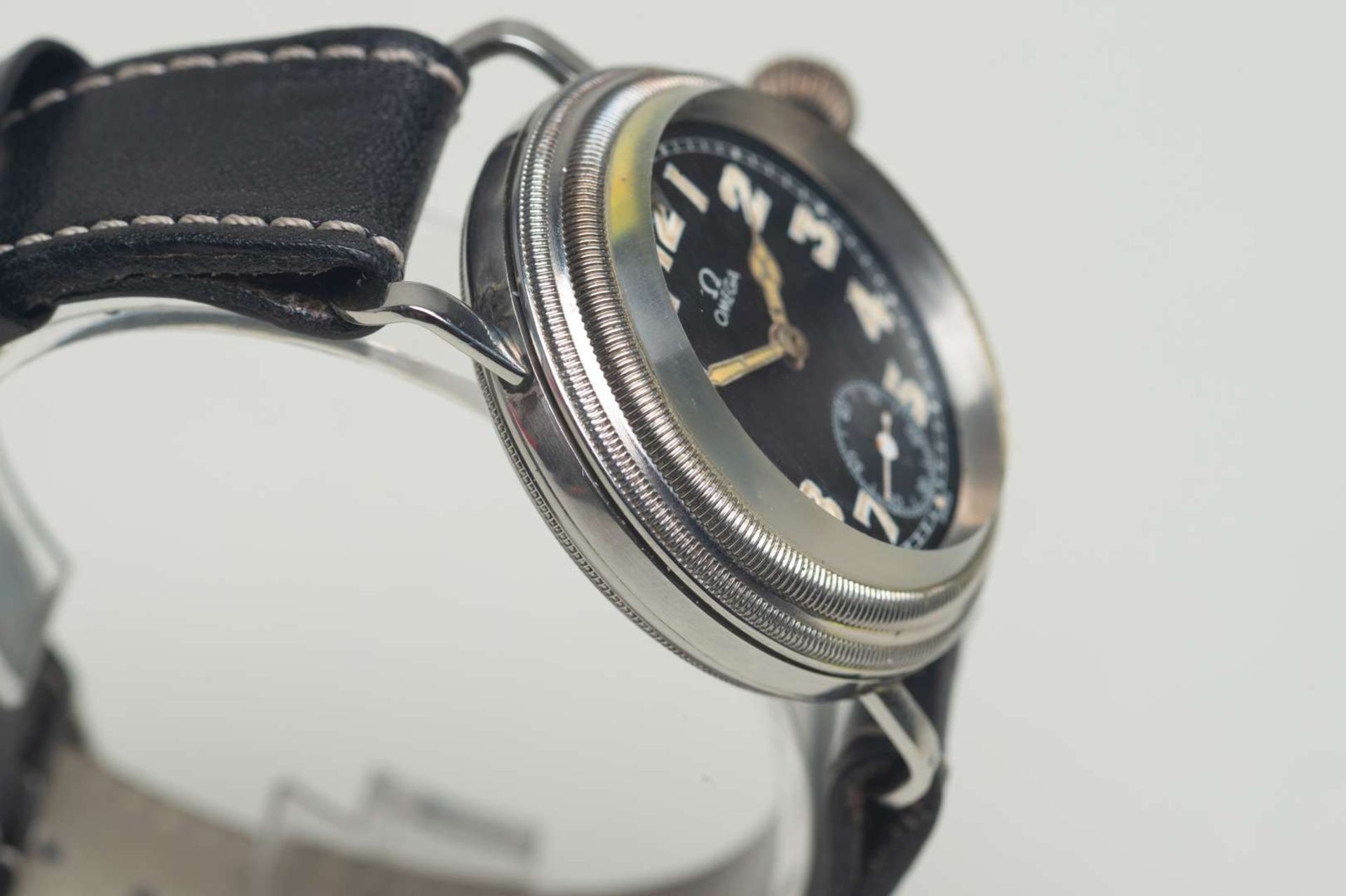 OMEGA. a stainless steel and nickle plated Aviators wristwatch. - Image 3 of 6