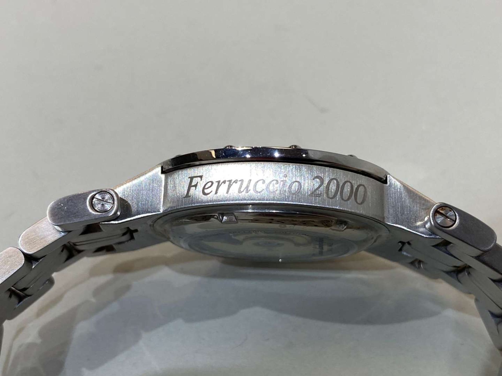 TONINO LAMBORGHINI, FERRUCCIO 2000, a stainless steel, automatic, centre seconds, calendar watch, - Image 4 of 10