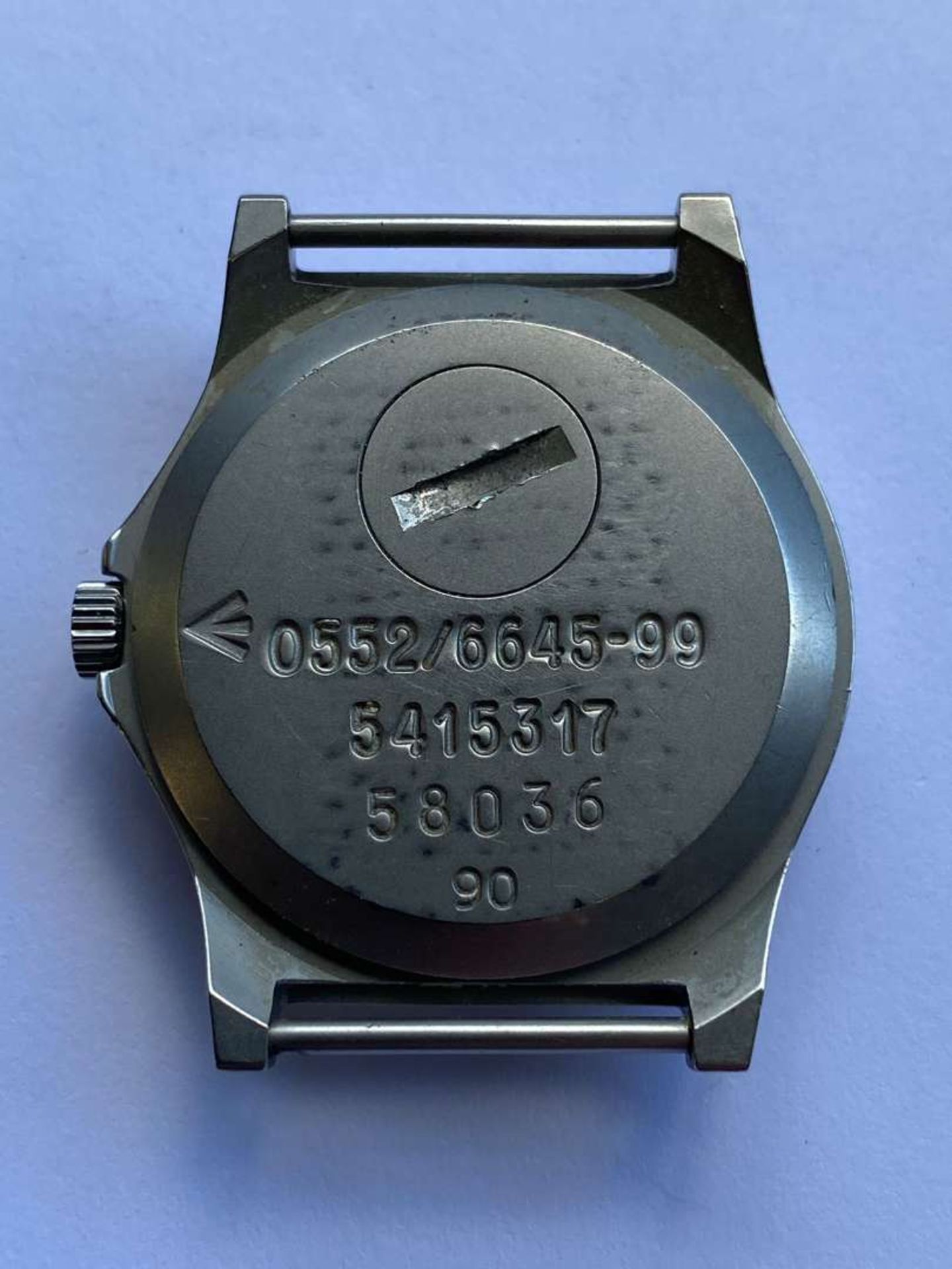 CWC, a stainless steel, quartz, military issue (Royal Navy) , centre seconds wristwatch, 1990, G10, - Bild 5 aus 5