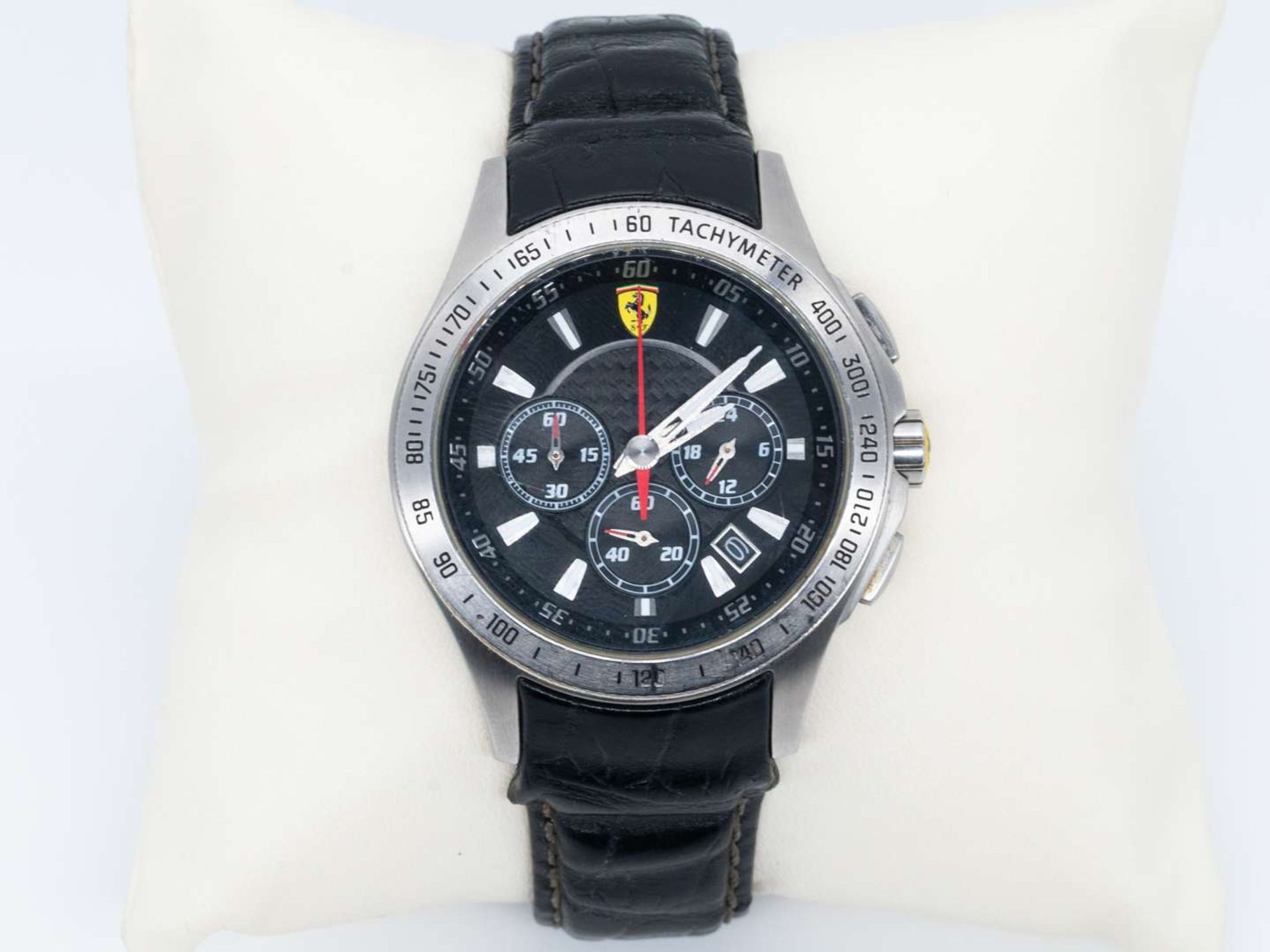 FERRARI, Scuderia, a quartz, stainless steel, two button chronograph wristwatch.