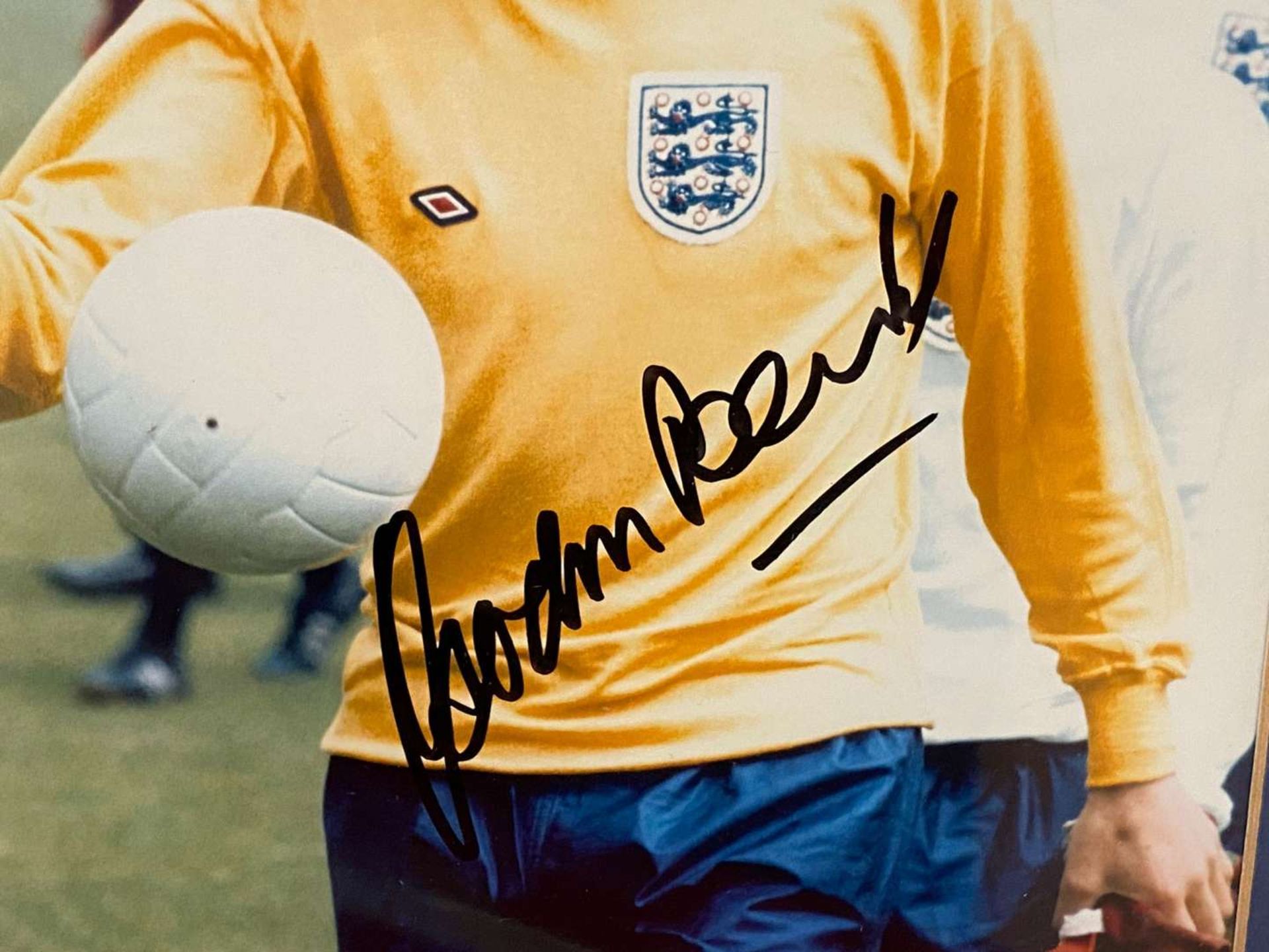 GORDON BANKS, a 2011, signed and framed, colour photograph. - Image 2 of 3