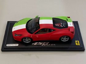 BBR, FERRARI, 458 Italia, Italian Flag, 1:18