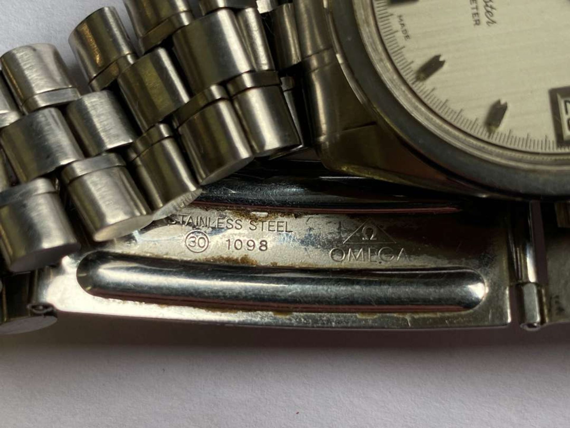 OMEGA. 1970's Seamaster, Chronometer, Electronic f300 Hz, stainless steel calendar wristwatch. - Image 6 of 6