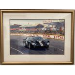 DENNIS TAYLOR (NZ), “Chris Amon, Ford GT40, 1966 Le Mans 24hr”, watercolour