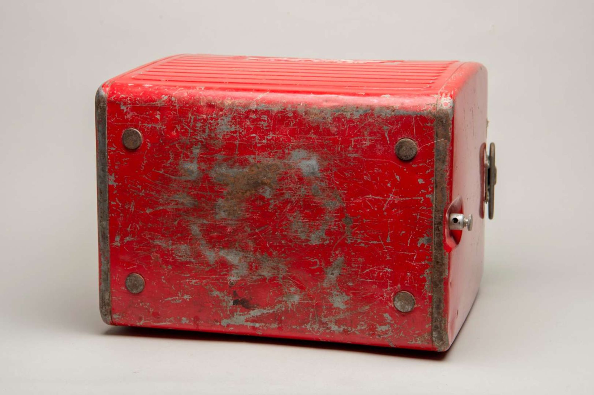 COCA-COLA. a mid 20th century, steel and aluminium, portable cool box - Image 4 of 10