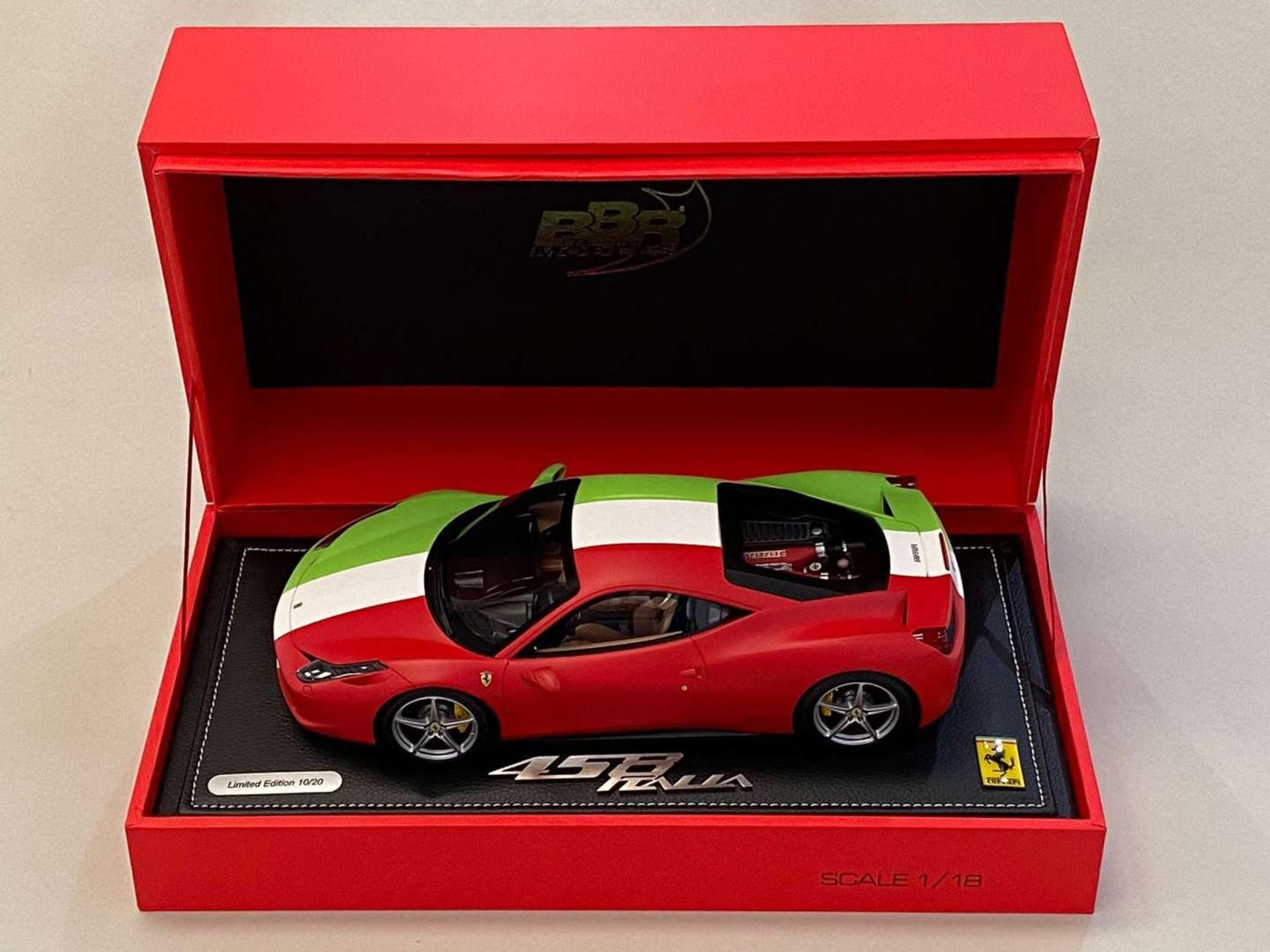 BBR, FERRARI, 458 Italia, Italian Flag, 1:18 - Image 5 of 10