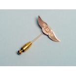 BENTLEY, 9ct gold tie pin