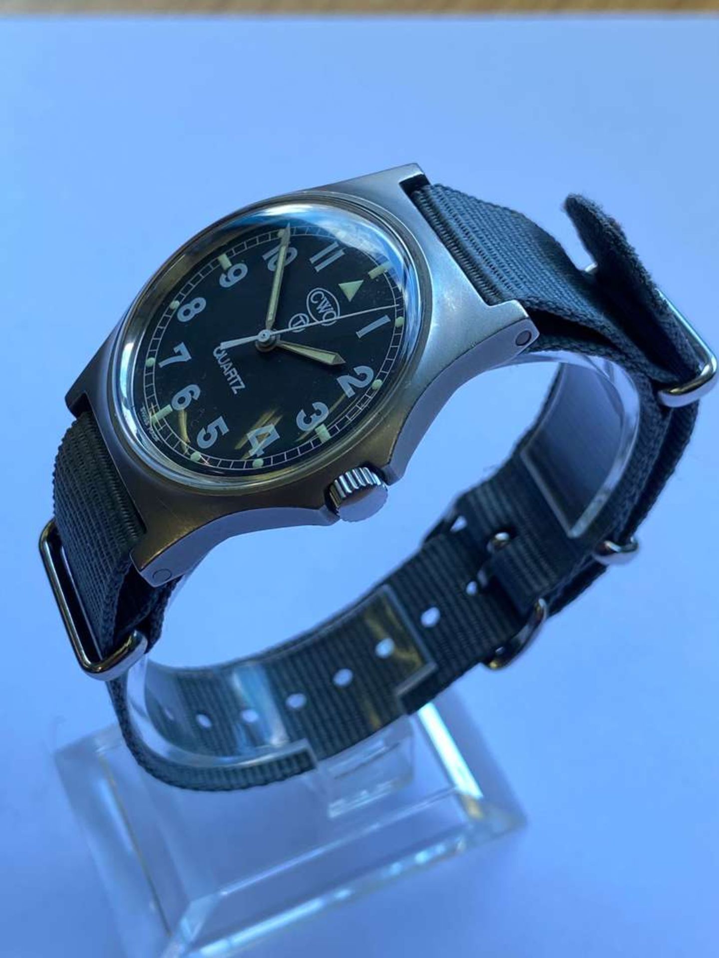 CWC, a stainless steel, quartz, military issue (Royal Navy) , centre seconds wristwatch, 1990, G10, - Bild 2 aus 5