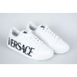 VERSACE, a pair of Greca trainers