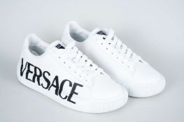 VERSACE, a pair of Greca trainers