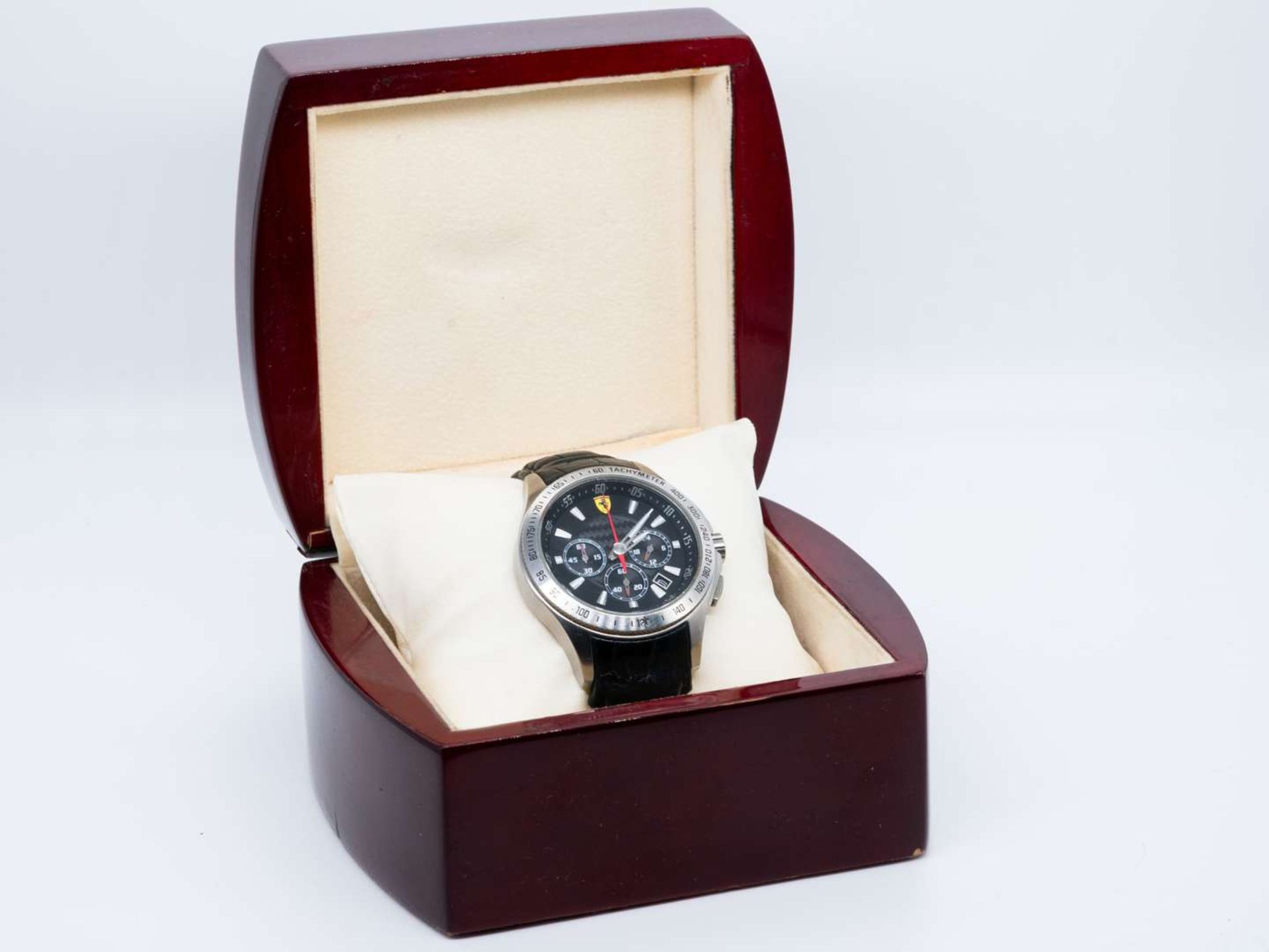 FERRARI, Scuderia, a quartz, stainless steel, two button chronograph wristwatch. - Bild 3 aus 4