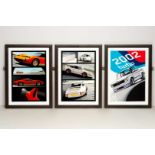 GUY ALLEN, 3 x limited edition prints, “Muira”, “Carrera RS", “BMW 2002 Turbo”,