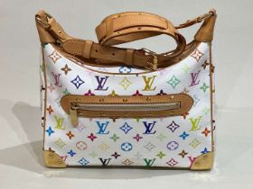 LOUIS VUITTON, Boulogne, leather, multicolour monogrammed, crossbody bag, Le Takashi Murakami