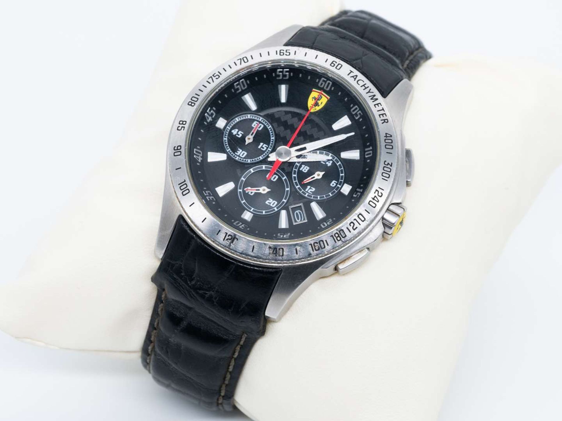 FERRARI, Scuderia, a quartz, stainless steel, two button chronograph wristwatch. - Bild 2 aus 4