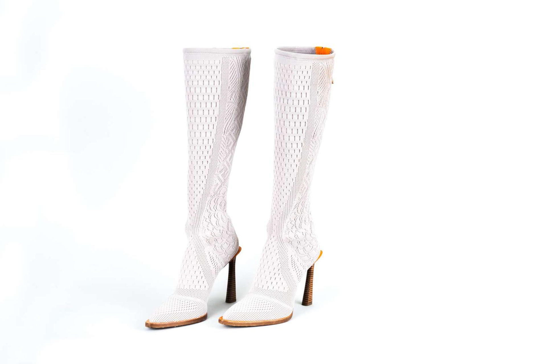 FENDI, &nbsp;a pair of Fframe, knee high boots - Image 2 of 9