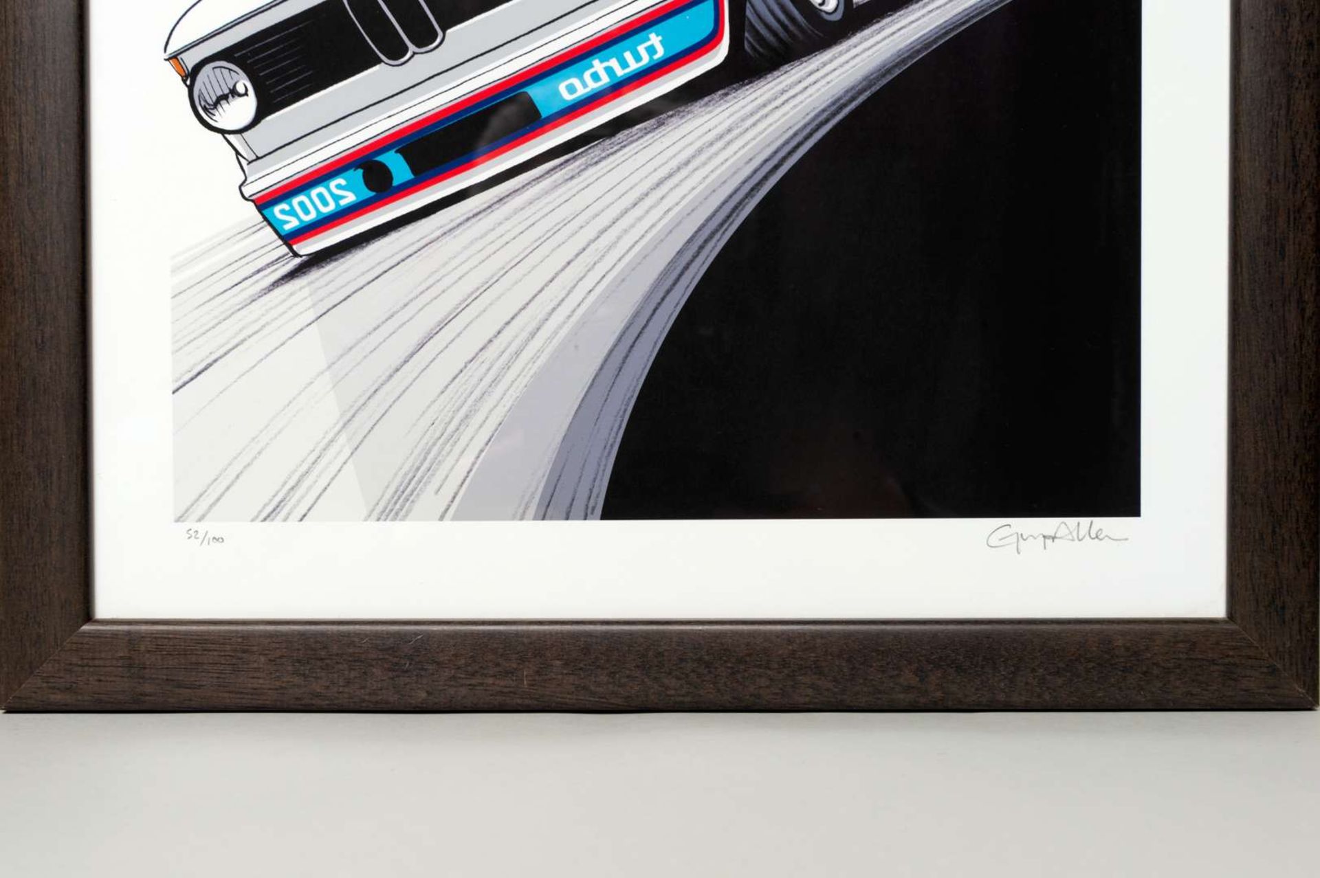 GUY ALLEN, 3 x limited edition prints, “Muira”, “Carrera RS", “BMW 2002 Turbo”, - Bild 4 aus 4