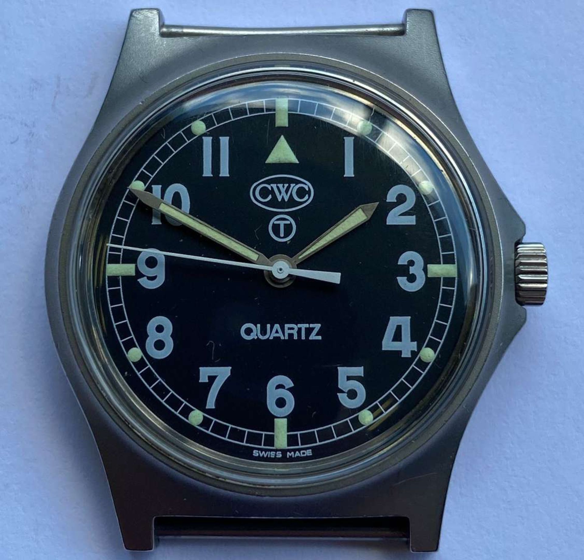 CWC, a stainless steel, quartz, military issue (Royal Navy) , centre seconds wristwatch, 1990, G10, - Bild 4 aus 5