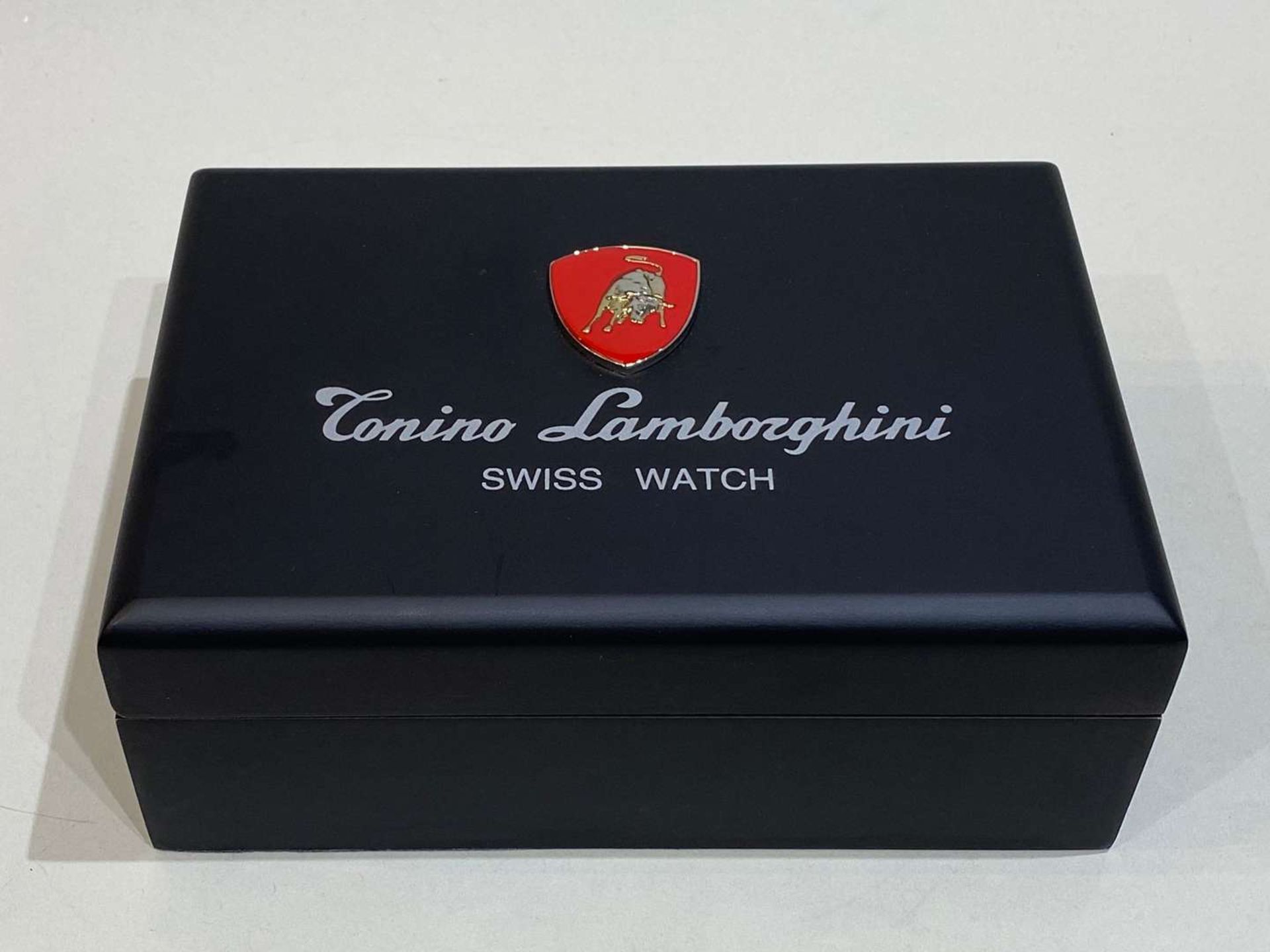 TONINO LAMBORGHINI, FERRUCCIO 2000, a stainless steel, automatic, centre seconds, calendar watch, - Bild 8 aus 10
