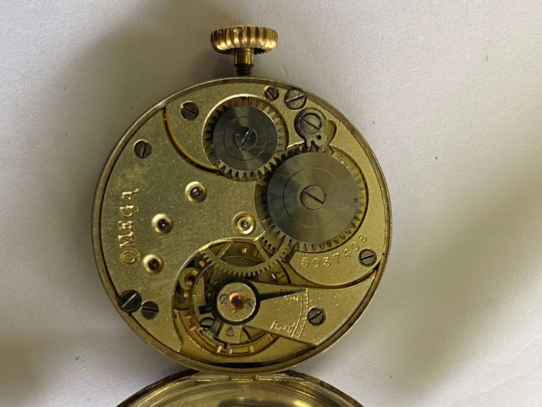 OMEGA, an early 20th century silver cased wristwatch - Image 7 of 9