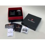 TONINO LAMBORGHINI, B1734***, Mugello, a chrome & black, triple flame table lighter