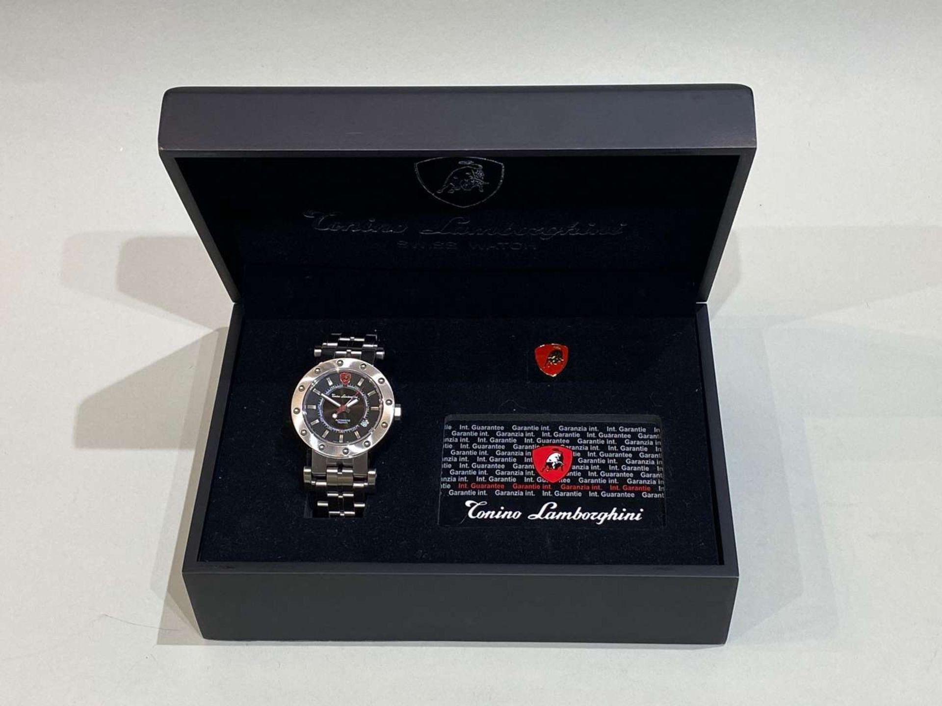 TONINO LAMBORGHINI, FERRUCCIO 2000, a stainless steel, automatic, centre seconds, calendar watch, - Bild 6 aus 10