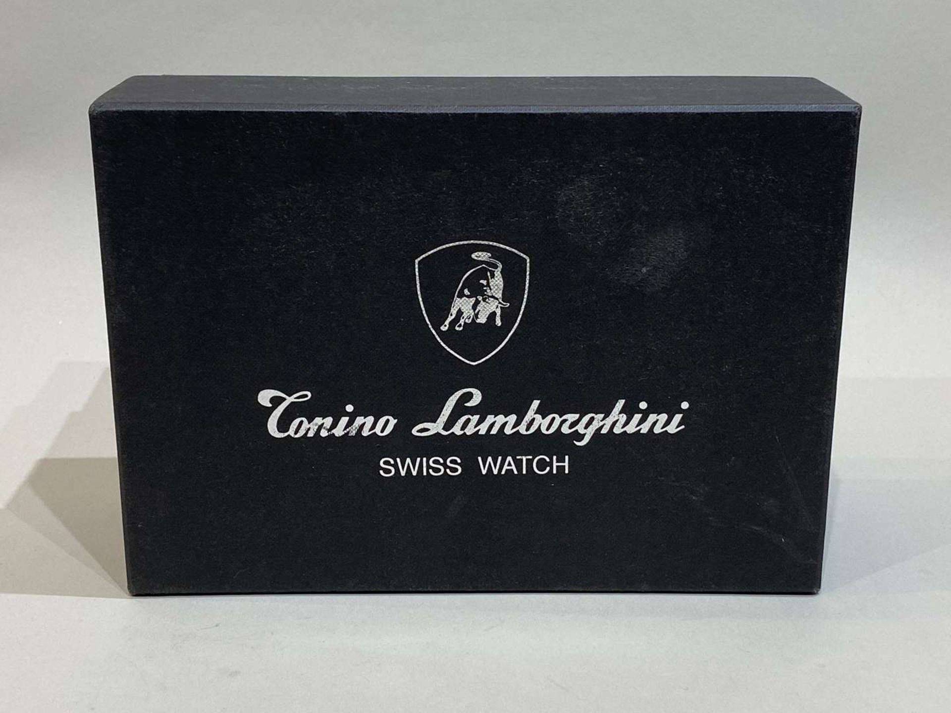 TONINO LAMBORGHINI, FERRUCCIO 2000, a stainless steel, automatic, centre seconds, calendar watch, - Bild 7 aus 10
