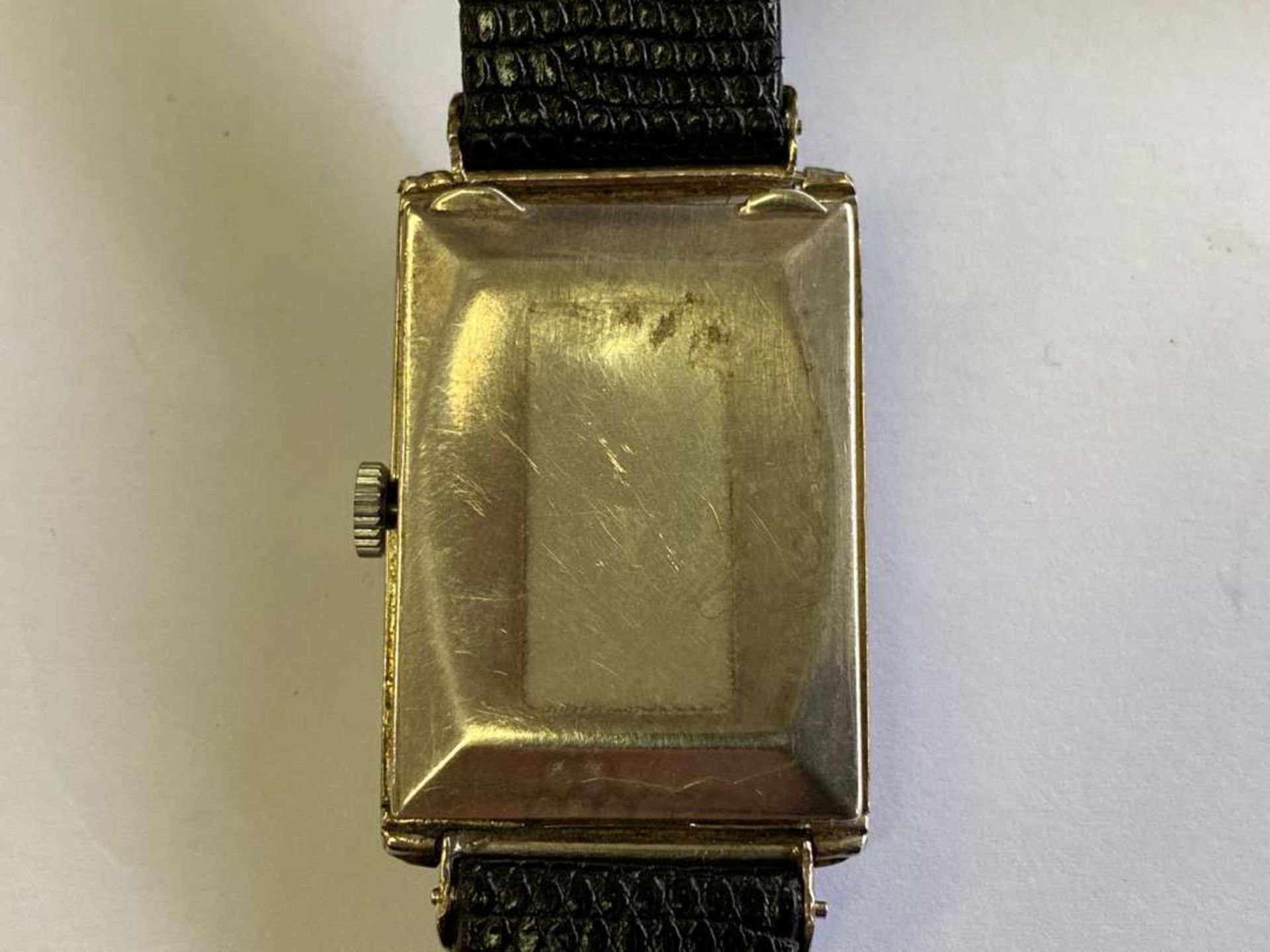 OMEGA. a first half of the 20th century, rectangular silver cased wristwatch, - Bild 7 aus 7