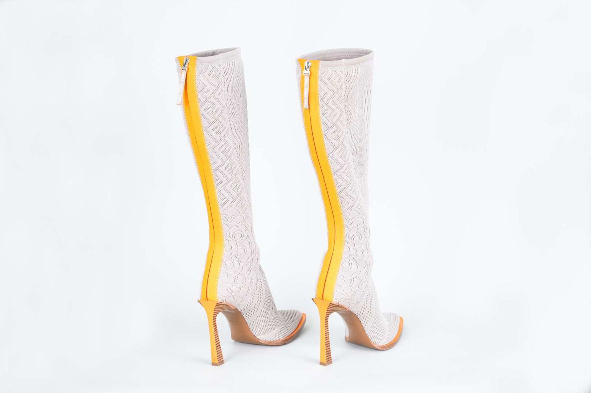 FENDI, &nbsp;a pair of Fframe, knee high boots - Image 5 of 9