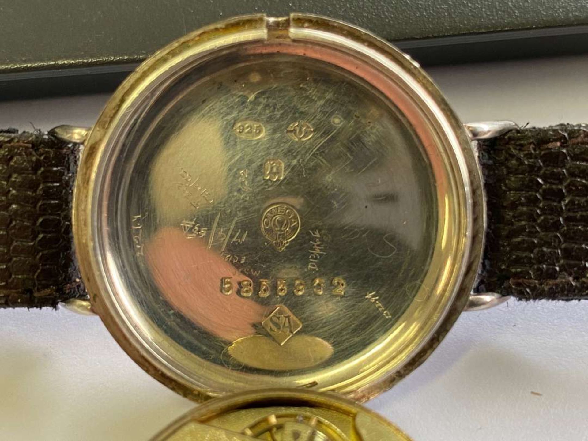 OMEGA, an early 20th century silver cased wristwatch - Bild 9 aus 9