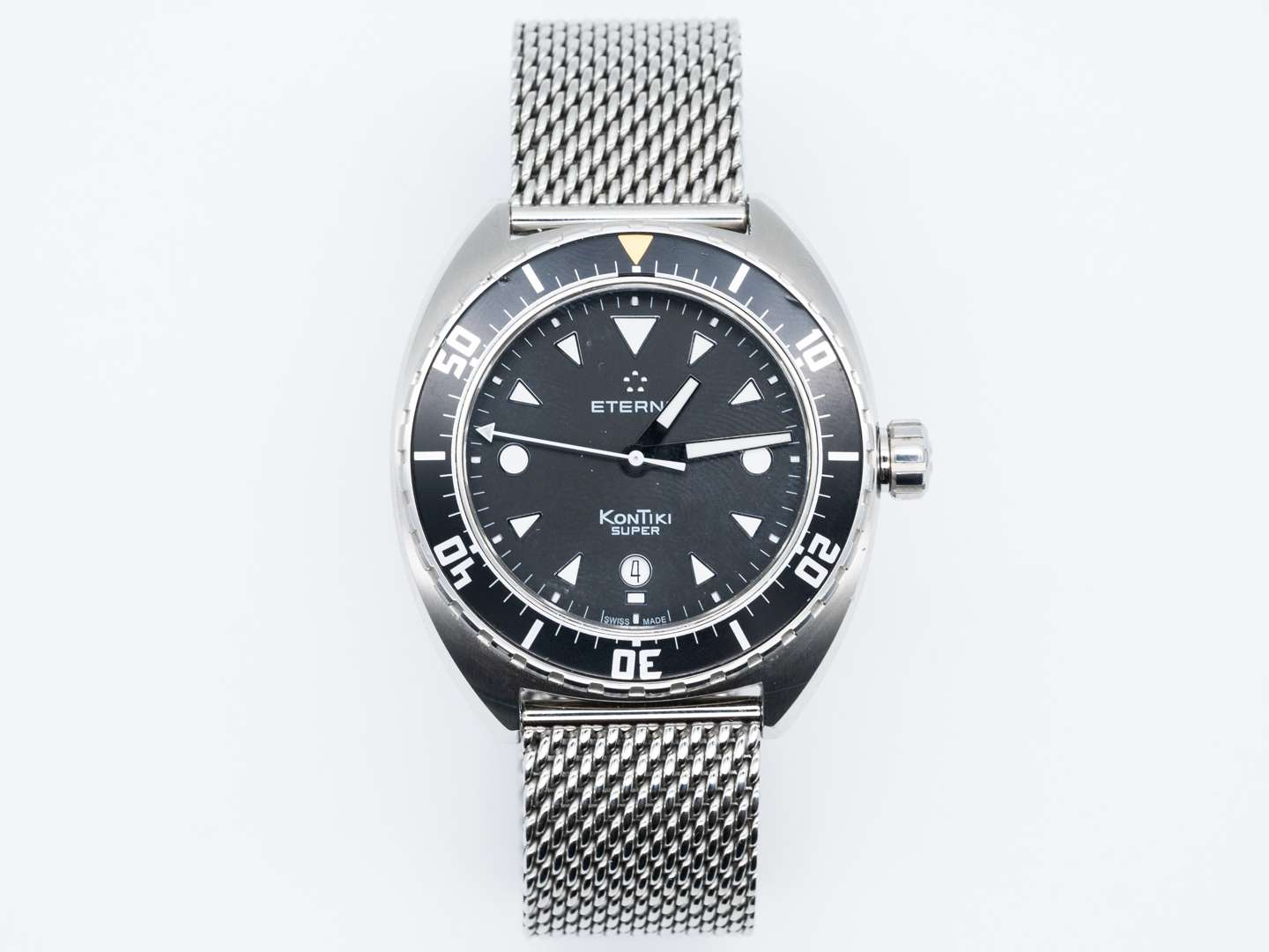 ETERNA, KONTIKI- SUPER, stainless steel, automatic, centre second, calendar wristwatch.