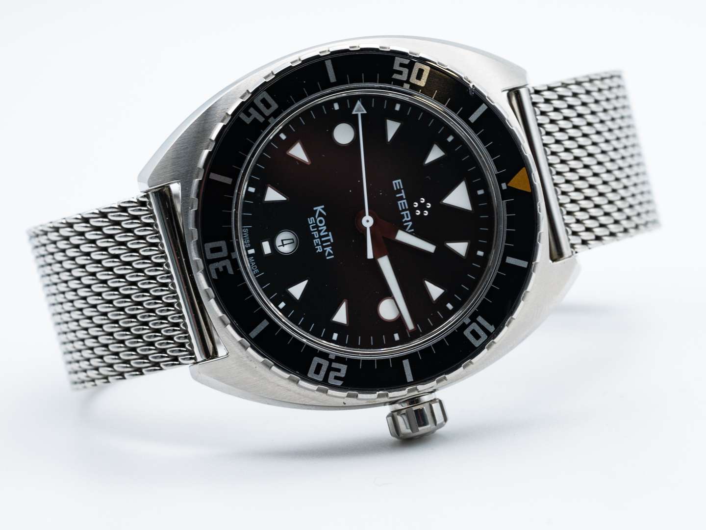 ETERNA, KONTIKI- SUPER, stainless steel, automatic, centre second, calendar wristwatch. - Image 3 of 6