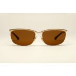 PERSOL, a pair of Italian gilt framed sunglasses