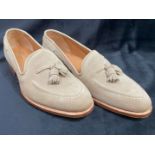 CROCKETT & JONES, a pair of ladies Carly, nut suede loafers, unworn