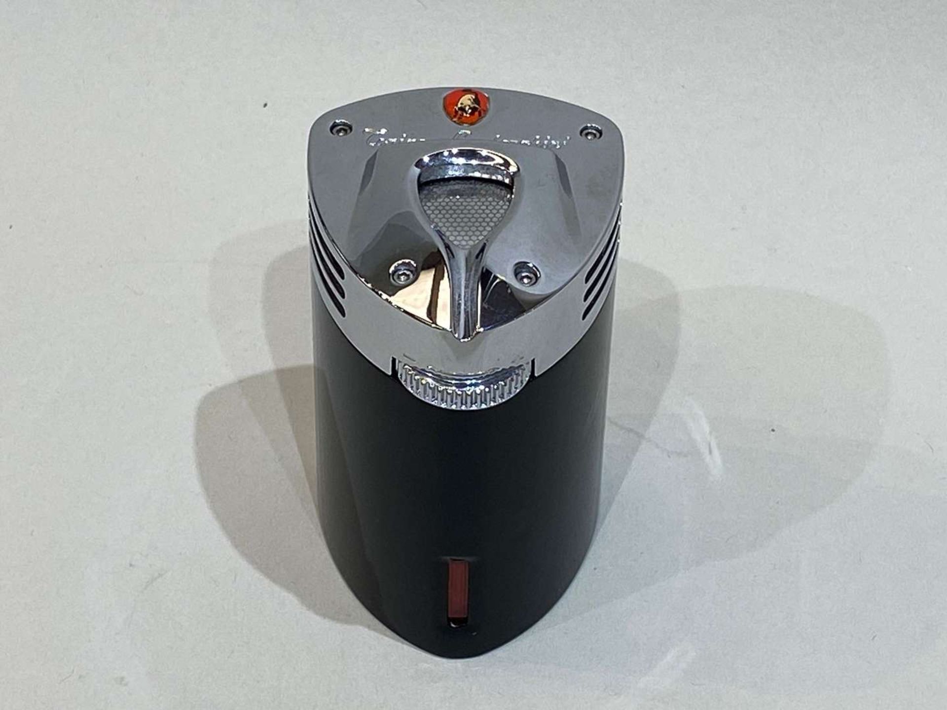 TONINO LAMBORGHINI, B1734***, Mugello, a chrome & black, triple flame table lighter - Bild 5 aus 7