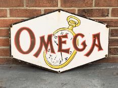 Omega Enamel Sign