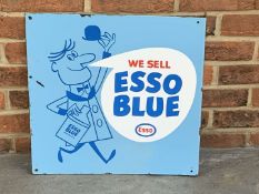Esso Blue Enamel Flange Sign