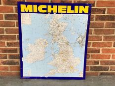 Tin Michelin Map Sign