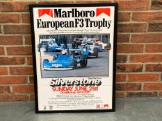 Marlboro Silverstone European F3 Trophy Poster