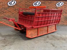Horse Driven Wooden Framed Sleigh &nbsp;