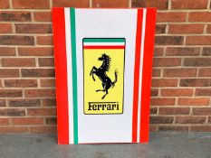 Ferrari Large Metal Sign