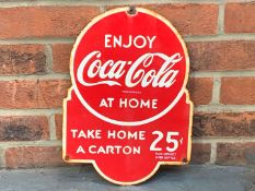 Enjoy Coca-Cola At Home Enamel Sign