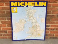 Tin Michelin Map Sign