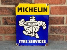 Michelin Tyre Service Small Enamel Sign